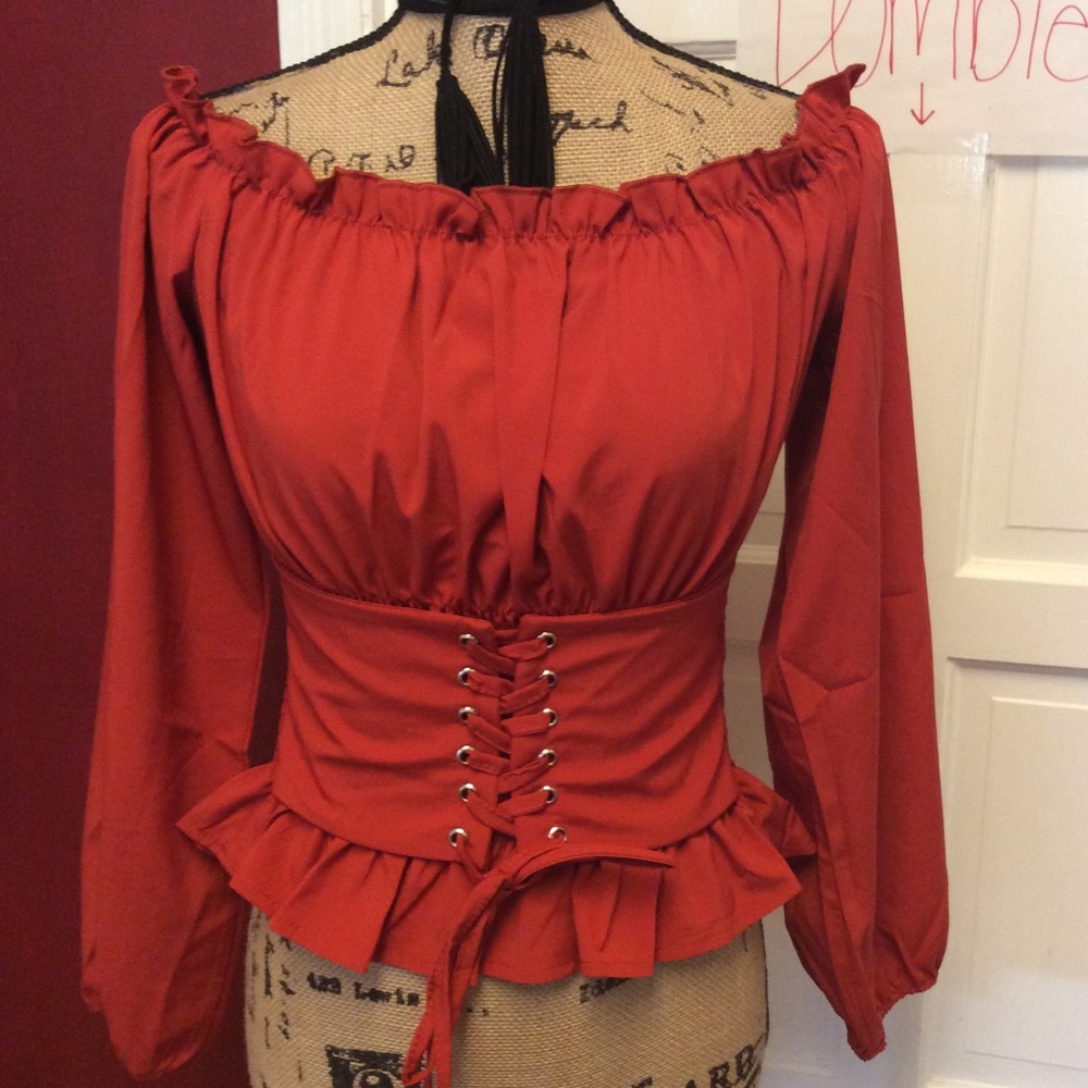 🦉🍁just in 🦉🍁burnt orange top - Picture 5 of 8